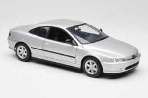 Peugeot 406 Coupe Argintiu Gate 1:18 01024 Metal - imaginea 6 din 8