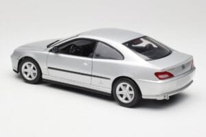 Peugeot 406 Coupe Argintiu Gate 1:18 01024 Metal - imaginea 7 din 8