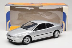 Peugeot 406 Coupe Argintiu Gate 1:18 01024 Metal - imaginea 8 din 8