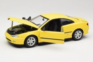 Peugeot 406 Coupe Galben Gate 1:18 01022 Metal - imaginea 2 din 8