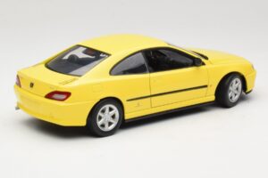 Peugeot 406 Coupe Galben Gate 1:18 01022 Metal - imaginea 3 din 8