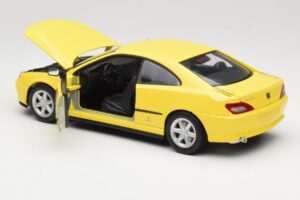 Peugeot 406 Coupe Galben Gate 1:18 01022 Metal - imaginea 5 din 8