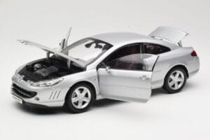 Peugeot 407 Coupe Argintiu Norev 1:18 184747 Metal - imaginea 2 din 8