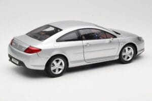Peugeot 407 Coupe Argintiu Norev 1:18 184747 Metal - imaginea 3 din 8