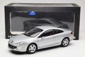 Peugeot 407 Coupe Argintiu Norev 1:18 184747 Metal - imaginea 8 din 8