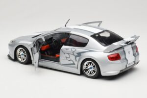 Peugeot 407 Racing Argintiu Solido 1:18 90642 Metal - imaginea 5 din 8
