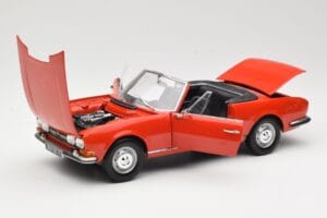 Peugeot 504 Cabriolet Roșu Norev 1:18 184754 Metal - imaginea 2 din 8