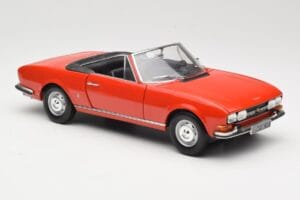 Peugeot 504 Cabriolet Roșu Norev 1:18 184754 Metal - imaginea 6 din 8