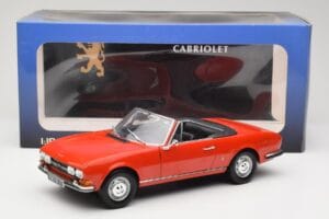 Peugeot 504 Cabriolet Roșu Norev 1:18 184754 Metal - imaginea 8 din 8