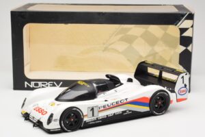 Peugeot 905 Evo 1B Group C #1 Peugeot Talbot Sport D. Warwick / Y. Dalmas / M. Blundell 24 Hours of Le Mans Winner 1992 Norev - imaginea 6 din 6
