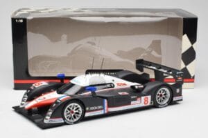 Peugeot 908 HDi LMP1 #8 S. Sarrazin / P. Lamy / S. Bourdais 24 Hours of Le Mans 2nd 2007 Minichamps 1:18 150071208 Metal - imaginea 6 din 6