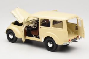 Peugeot Partner Moka Brown Norev 1:18 184894 Metal - imaginea 5 din 8