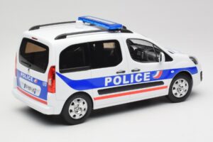Peugeot Partner Police Albastru Norev 1:18 184891 Metal - imaginea 2 din 6