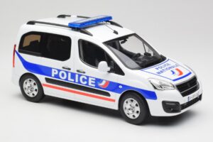 Peugeot Partner Police Albastru Norev 1:18 184891 Metal - imaginea 4 din 6
