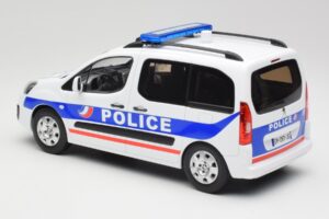 Peugeot Partner Police Albastru Norev 1:18 184891 Metal - imaginea 5 din 6