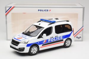 Peugeot Partner Police Albastru Norev 1:18 184891 Metal - imaginea 6 din 6