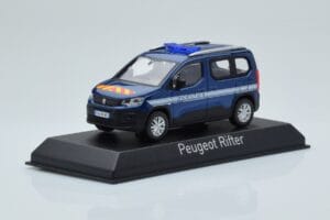 Peugeot Rifter Gendarmerie Otremer Albastru Norev 1:43 479064 Metal - imaginea 2 din 4