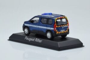 Peugeot Rifter Gendarmerie Otremer Albastru Norev 1:43 479064 Metal - imaginea 3 din 4