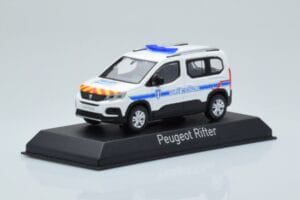 Peugeot Rifter Police Municipale Alb Norev 1:43 479067 Metal - imaginea 2 din 4