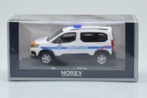 Peugeot Rifter Police Municipale Alb Norev 1:43 479067 Metal - imaginea 4 din 4