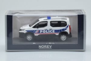 Peugeot Rifter Police Nationale Alb Norev 1:43 479065 Metal - imaginea 4 din 4