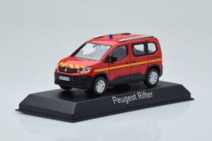 Peugeot Rifter Pompiers Roșu Norev 1:43 479069 Metal - imaginea 2 din 4