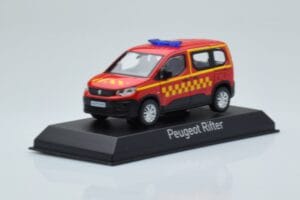 Peugeot Rifter Sapeurs Pompiers Roșu Norev 1:43 479071 Metal - imaginea 2 din 4