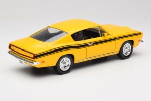 Plymouth Barracuda Galben Road Legends 1:18 92178 Metal - imaginea 3 din 8