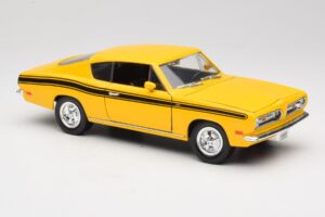 Plymouth Barracuda Galben Road Legends 1:18 92178 Metal - imaginea 6 din 8