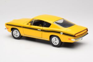 Plymouth Barracuda Galben Road Legends 1:18 92178 Metal - imaginea 7 din 8
