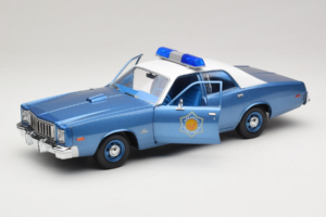 Plymouth Fury Police Pursuit Smokey and the Bandit GreenLight 1:18 19044 Metal - imaginea 2 din 8