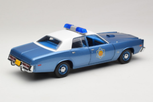 Plymouth Fury Police Pursuit Smokey and the Bandit GreenLight 1:18 19044 Metal - imaginea 3 din 8