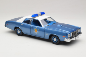 Plymouth Fury Police Pursuit Smokey and the Bandit GreenLight 1:18 19044 Metal - imaginea 6 din 8