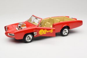Pontiac GTO Monkeemobile Roșu ERTL 1:18 33150 Metal - imaginea 2 din 8