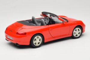 Porsche 911 996 Cabriolet Roșu Mira 1:18 6930 Metal - imaginea 3 din 8