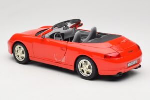 Porsche 911 996 Cabriolet Roșu Mira 1:18 6930 Metal - imaginea 7 din 8