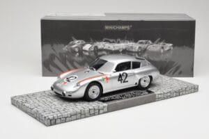 Porsche 356B 1600 GS Carrera GTL Abarth #42 H. Herrmann / H. Linge Targa Florio 1962 Minichamps 1:18 107626842 Rășină - imaginea 6 din 6