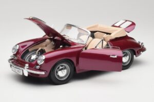 Porsche 356B Cabriolet Vânătă Bburago 1:18 3021-M4 Metal - imaginea 2 din 8