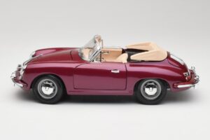 Porsche 356B Cabriolet Vânătă Bburago 1:18 3021-M4 Metal - imaginea 4 din 8