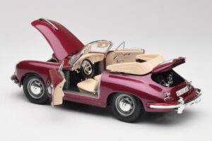 Porsche 356B Cabriolet Vânătă Bburago 1:18 3021-M4 Metal - imaginea 5 din 8
