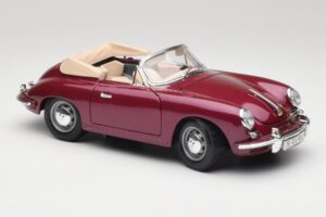 Porsche 356B Cabriolet Vânătă Bburago 1:18 3021-M4 Metal - imaginea 6 din 8