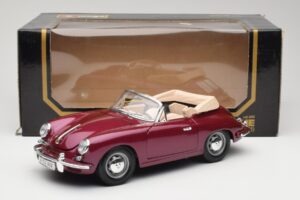 Porsche 356B Cabriolet Vânătă Bburago 1:18 3021-M4 Metal - imaginea 8 din 8
