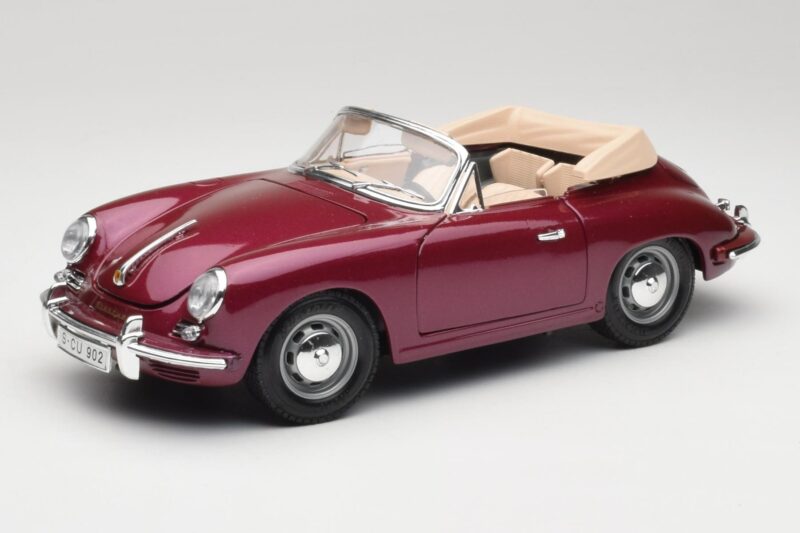 Porsche 356B Cabriolet Vânătă Bburago 1:18 3021-M4 Metal