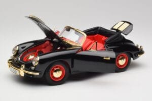 Porsche 356B Cabriolet Negru Bburago 1:18 3031D Metal - imaginea 2 din 8