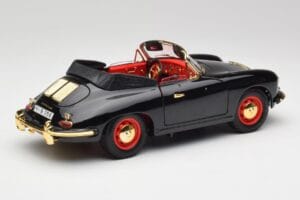 Porsche 356B Cabriolet Negru Bburago 1:18 3031D Metal - imaginea 3 din 8