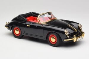 Porsche 356B Cabriolet Negru Bburago 1:18 3031D Metal - imaginea 6 din 8