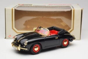 Porsche 356B Cabriolet Negru Bburago 1:18 3031D Metal - imaginea 8 din 8