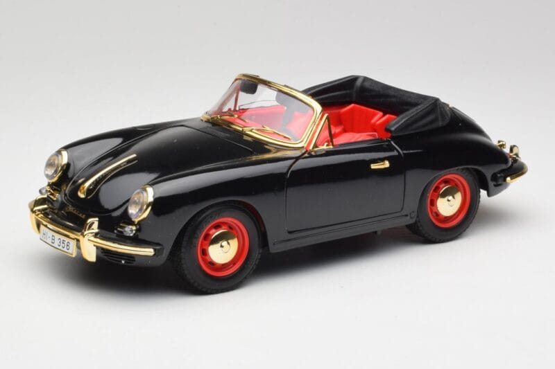 Porsche 356B Cabriolet Negru Bburago 1:18 3031D Metal