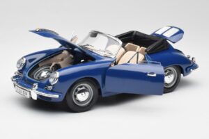 Porsche 356B Cabriolet Albastru Bburago 1:18 3051 Metal - imaginea 2 din 8