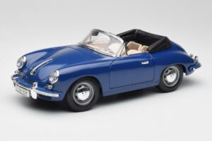Porsche 356B Cabriolet Albastru Bburago 1:18 3051 Metal